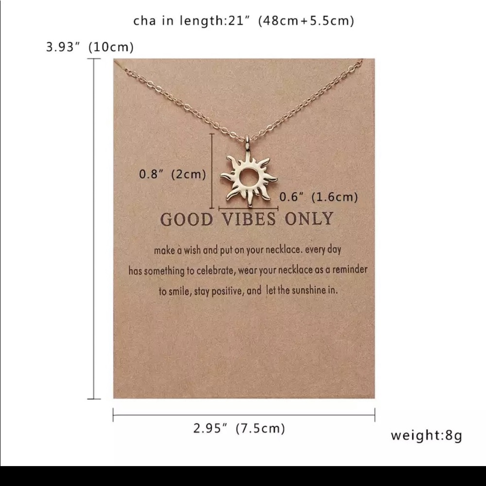 Good Vibes Only Necklace - Picture 4 of 4
